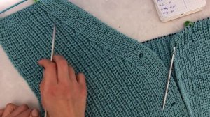 ХИТ СЕЗОНА! Мастер-класс кардиган спицами на 3х пуговицах полупатентной резинкой + v образный вырез