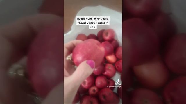 новый сорт яблок/кусаешь а оно в нутри тоже красное смотреть онлайн