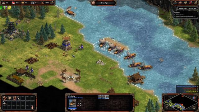 Yamato, Empire of the Rising Sun. Mountain Temple. Age of Empires. смотреть онлайн