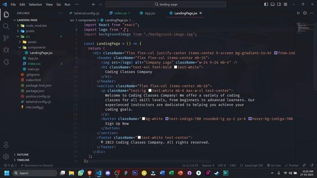 Build a Modern Responsive Landing Page Using Chat-GPT With ReactJS and Tailwind CSS | No Code AI ?? смотреть онлайн