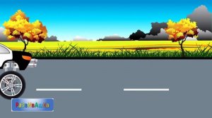 Гонка между Полицейским монстр траком и монстр траком тигром  Мультики про машинки