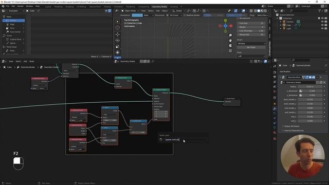 Geometry Nodes: Modelling Rectangular Baskets | Blender | Procedural смотреть онлайн