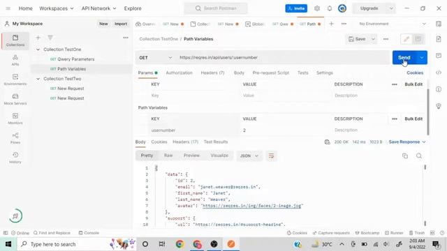 Postman Tutorial 8 | Path Variables | Path Parameters | How to set path variables in Postman | API смотреть онлайн