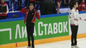 Александра Трусова 4Lz vs Макар Игнатов 4Lo. Евгения Медведева. Кубок Первого Канала 2021 5 февраля