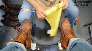 OLD BOOT RESURRECTION?! | ANGELO SHOE SHINE ASMR