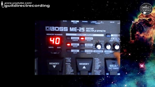 BOSS ME 25 DISTORTION Satch style Free Settings смотреть онлайн