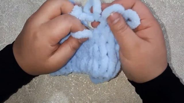 #alizePuffy #alizeyarns лицевая гладь из Ализе пуффи. Как связать плед из Ализе пуффи