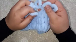 #alizePuffy #alizeyarns лицевая гладь из Ализе пуффи. Как связать плед из Ализе пуффи