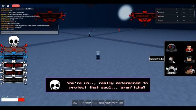 Roblox Sans Funny Boss Rush playing with pro owner on broken rush mode смотреть онлайн