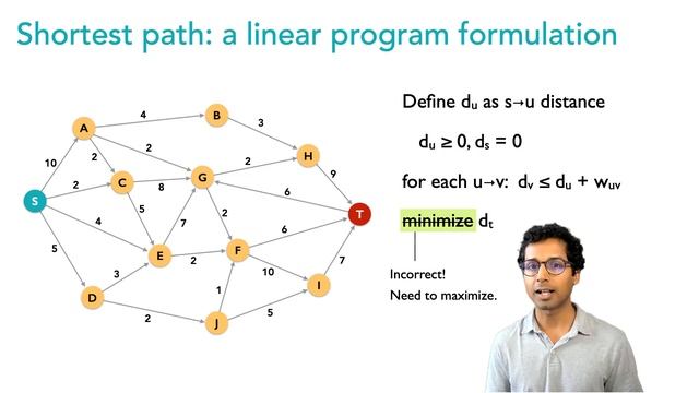Finding the shortest path using linear programming смотреть онлайн