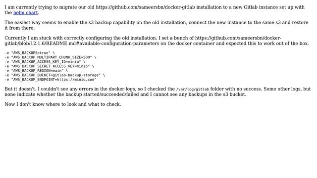 DevOps & SysAdmins: Gitlab not backing up to s3. Where can I find logs? смотреть онлайн