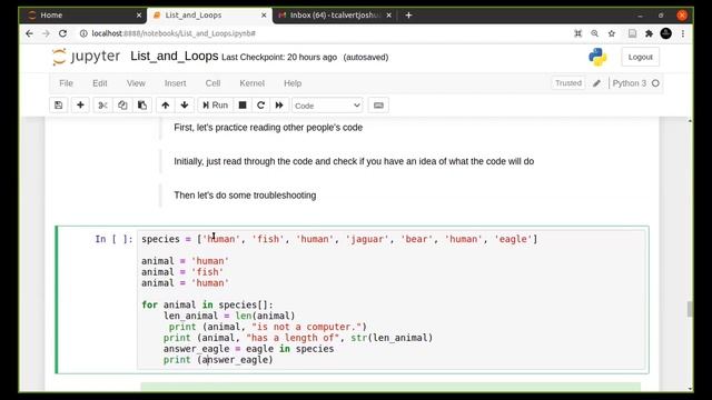 3.15. In class exercise - Reading and Fixing other people's code (Python) смотреть онлайн