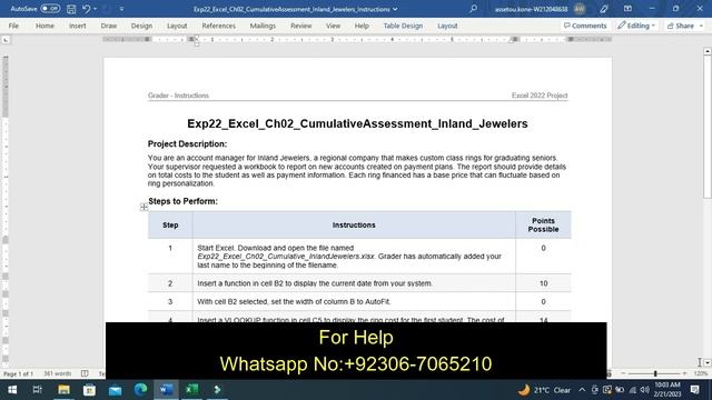 Exp22_Excel_Ch02_CumulativeAssessment_Inland_Jewelers | Excel Chapter 2 Cumulative Assessment смотреть онлайн