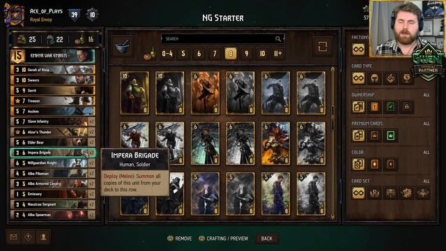 GWENT | NEW Nilfgaard Starter deck Review смотреть онлайн