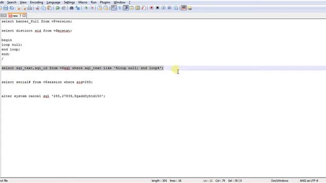 Oracle 18c Cancel SQL Instead of Killing Session смотреть онлайн