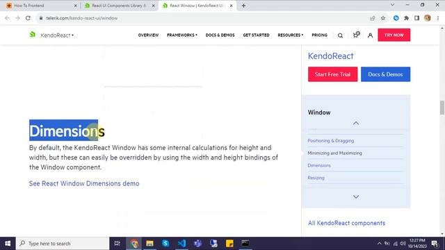 Moveable/draggable div | Window Component Kendo UI | Kendo React | Kendo Window | How to frontend смотреть онлайн