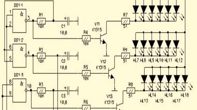 простая цветомузыка на светодиодах своими руками схема смотреть онлайн