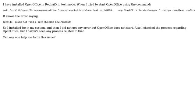 Unable to run OpenOffice from text mode смотреть онлайн