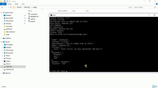 Package.json file NodeJs sinhala tutorials #5 смотреть онлайн