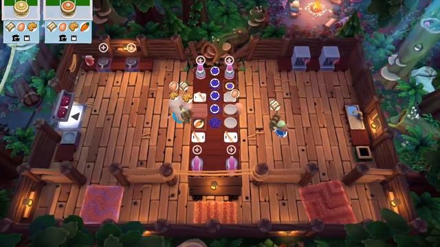 Overcooked 2 - Campfire Cook Off 3-1 - Throw Over Counter Trick смотреть онлайн