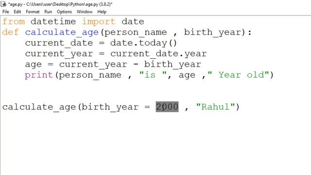 Python Function Parameter and Arguments I Types of Argument in Python смотреть онлайн