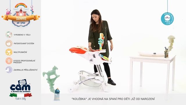 CAM Jídelní židlička ISTANTE 2016