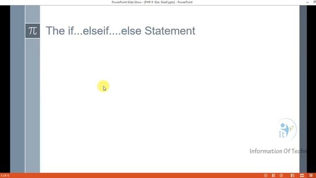 PHP If Else Elseif Statements смотреть онлайн