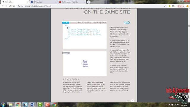 Lecture 6: Links in HTML-web designing online classes by Bushra Azeem-Karachi,Pakistan смотреть онлайн