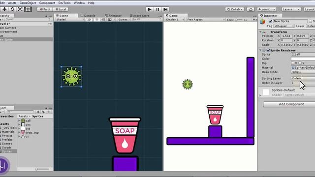 Unity 2D trajectory predict tutorial , angry birds [Part 1] смотреть онлайн