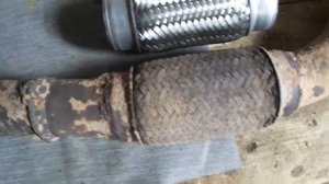 Замена гофры глушителя своими руками