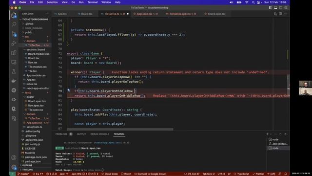 TS Kata Session 25 Tic Tac Toe with React pt 8 смотреть онлайн