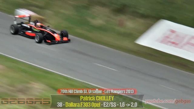 Dallara F303 Opel - Patrick CHOLLEY - HILL CLIMB - 2013 - St. Ursanne-les Rangiers смотреть онлайн