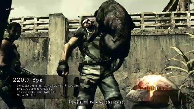 Benchmark #1: Resident Evil 5 [1080p 60fps] смотреть онлайн