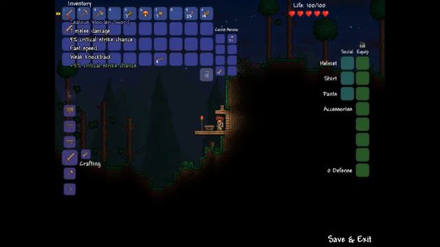 Terraria Crafting: Wooden Sword смотреть онлайн