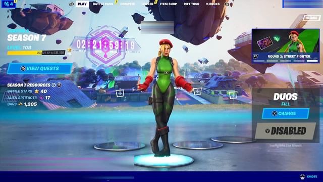 Leaked Fortnite X Street Fighter Cammy Skin & Backbling in Lobby смотреть онлайн