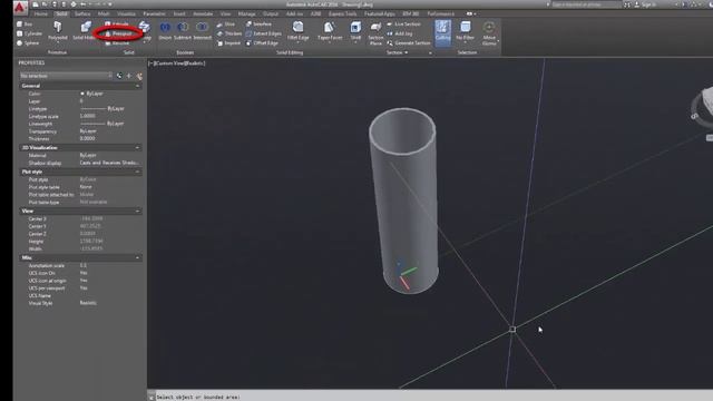 Guide to draw a 3D Pipe in autocad - Autocad Tutorial смотреть онлайн