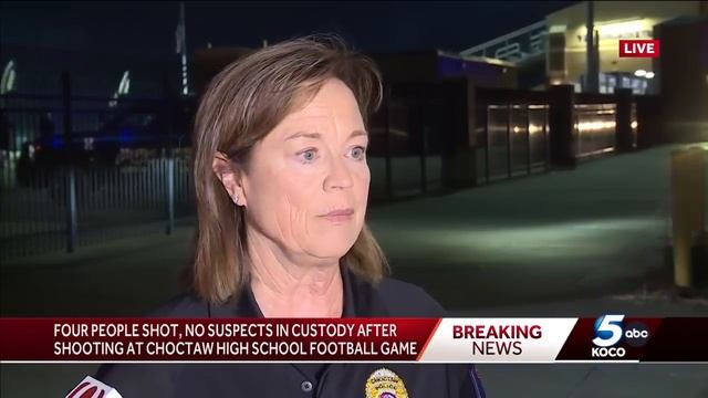 Police provide update after shooting at high school football game in Choctaw смотреть онлайн
