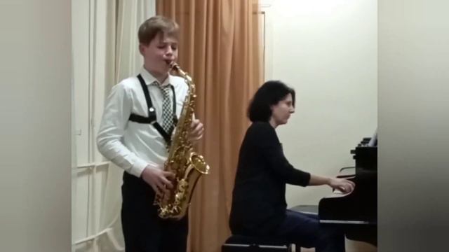Michael Horobchuk. Alto saxophone. Intermezzo / Enrique Granados. смотреть онлайн