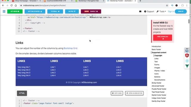 Bài 07: Set up - Thêm Footer cho Website смотреть онлайн