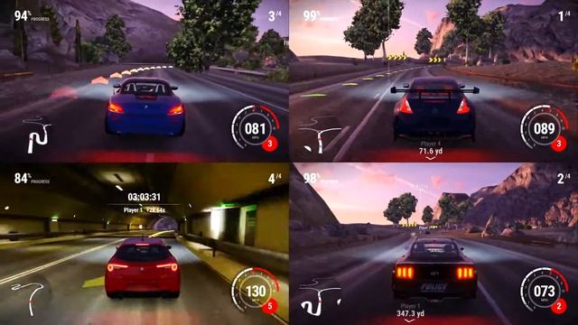 Switch Gear Club Unlimited 2 DE G2, 4P local split screen on Trek though the Land, Z4 Roadster! смотреть онлайн