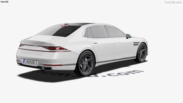 Genesis G90 2022 3D model by Hum3D.com смотреть онлайн