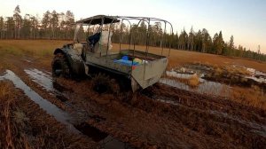 По болотам на вездеходе переломке