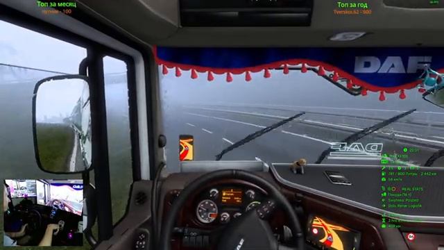 ?1.41.0.46s Beta #Convoy #SCS в #EuroTruckSimulator2 на Руле Logitech g27 [1440p 60|Steam] смотреть онлайн