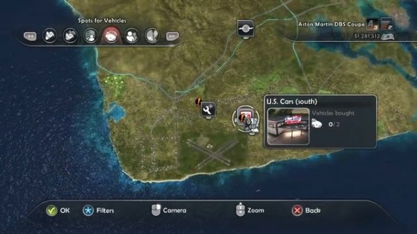 Test Drive Unlimited 2 - All Hawaii Car Dealers Location - Max Zoom - HD