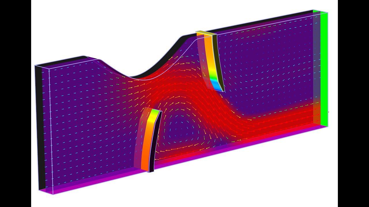 FSI Tutorial "Two valves": FlowVision 3.11.01 - Abaqus 2019 with using Co-simulation Engine смотреть онлайн