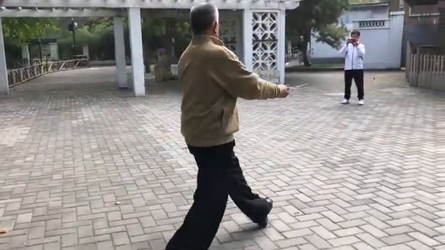 Мастер Чэн ши багуачжан (程式八卦掌) Лю Цзинжу лаоши (劉敬儒老師) оружие багуа цзыу юаньян юэ (八卦子午鴛鴦鉞) - 201 смотреть онлайн