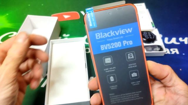 Нашумевший защищённый смартфон BLACKVIEW BV5200 PRO + смарт часы BLACKVIEW R7 PRO. Распаковка. смотреть онлайн