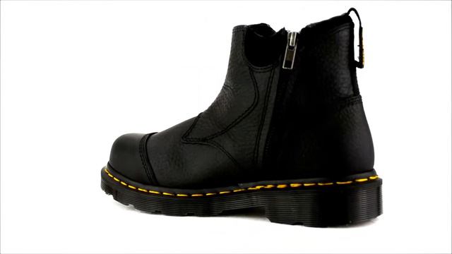 Women's Dr Martens R12780001 Steel Toe Slip On Side Zipper Work Boot @ Steel-Toe-Shoes.com смотреть онлайн