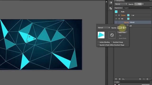 How to Create Sci-Fi Triangulated Background in Adobe Illustrator смотреть онлайн