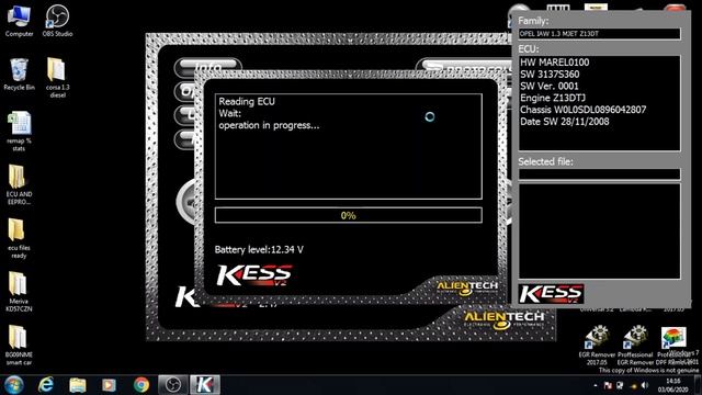 How to Use Kess v2 Ksuite to READ/WRITE file from ECU via OBD2 Diagnostic Port VAUXHALL OPEL CORSA смотреть онлайн